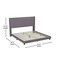 Flash Furniture Gray Velvet King Platform Bed with Headboard YK-1079-GY-K-GG - alternate 7